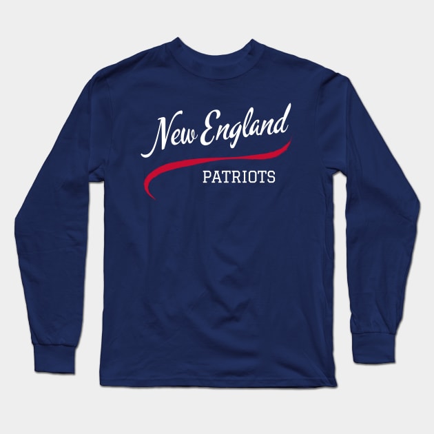 Patriots Wavy Long Sleeve T-Shirt by CityTeeDesigns